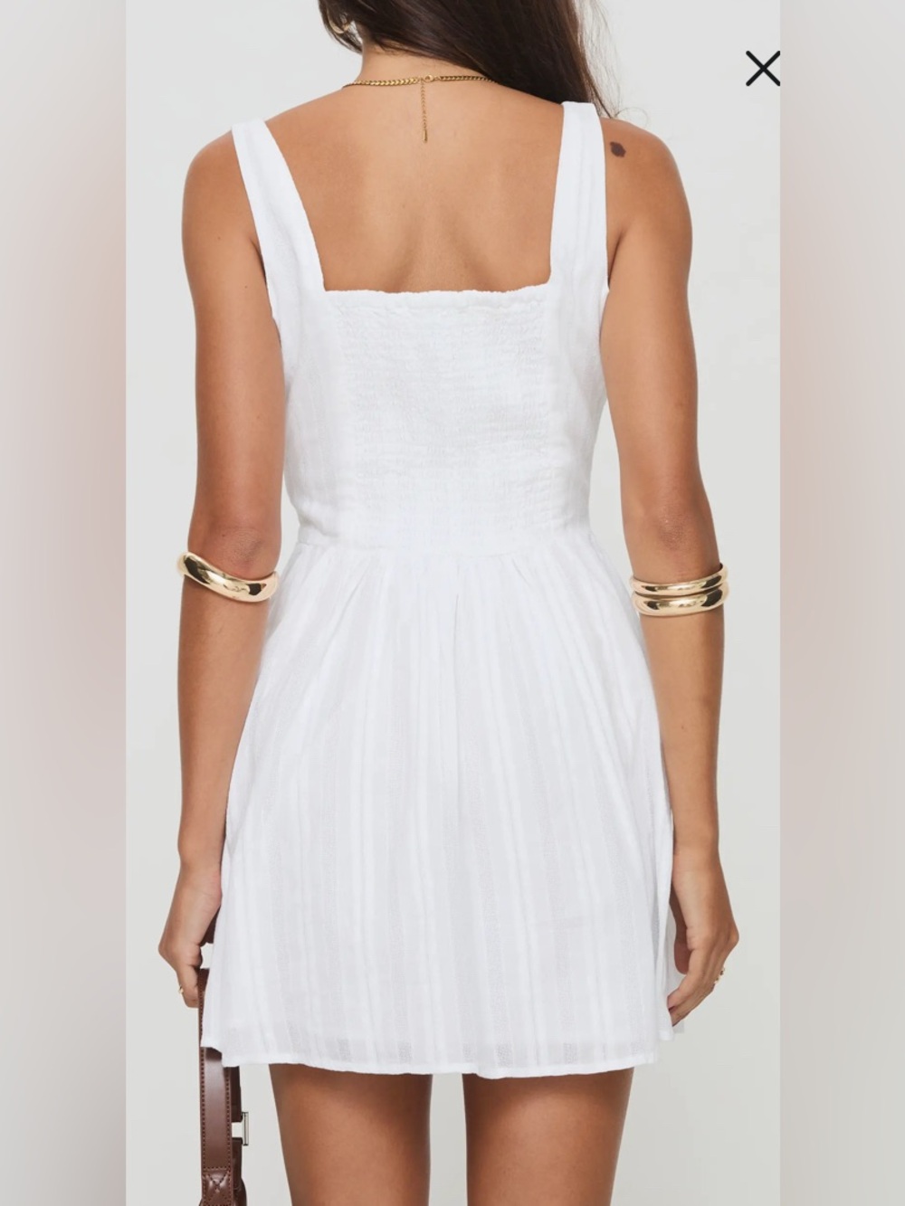 Princess Polly Lorinda Organic Cotton Minidress | New Without Tags - Picture 3 of 10